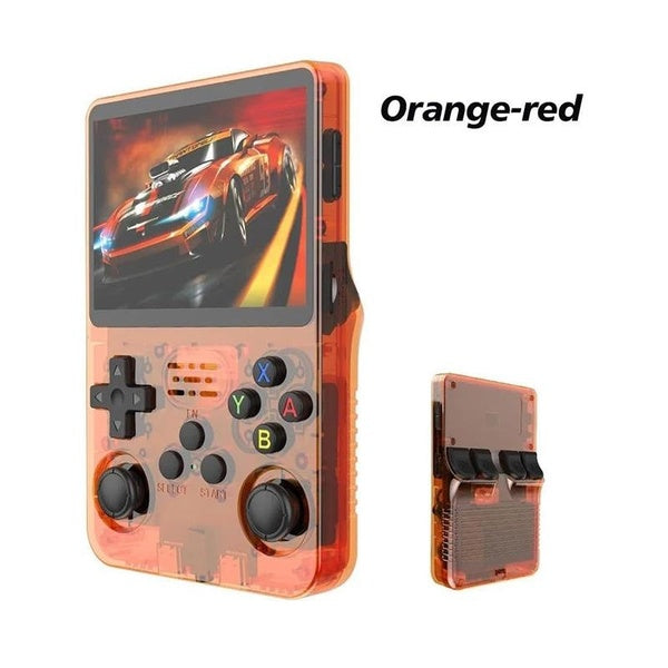Console de jeux vidéo portable Orange-RED Pocket Player 64G 128G Xbox Retro Console de jeux vidéo portable Système Linux PSP Playstation