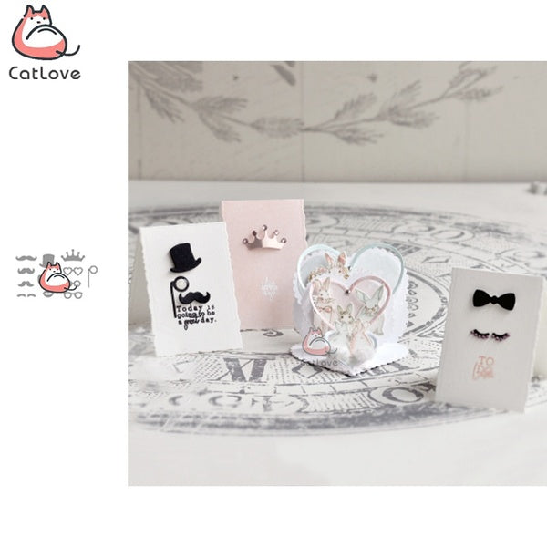 Catlove arc couronne métal matrices de découpe Scrapbooking moule couteau pochoir découpe carte faisant bricolage artisanat gaufrage nouveaux matrice
