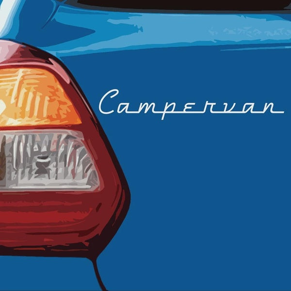 Car Styling Retro Style CAMPERVAN CAMPER VAN Camping Die Cut Vinyl Car Decals And Stickers