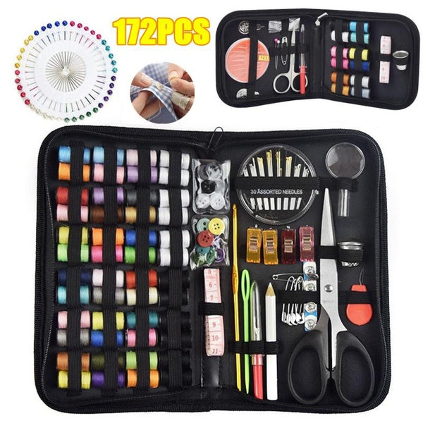 43-68-129-172Pcs Needle Portable Mini Travel Household Sewing Box Set Sewing Kit Storage Bags Sundries Organizer Home Tools Sewing Accessories