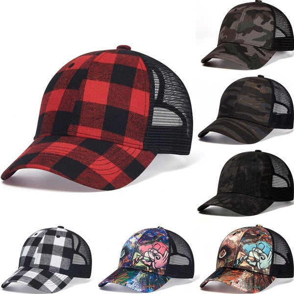 Dernière impression camionneur chapeau été femmes hommes casquette de Baseball en plein air respirant maille casquettes amoureux visière incurvée Hip