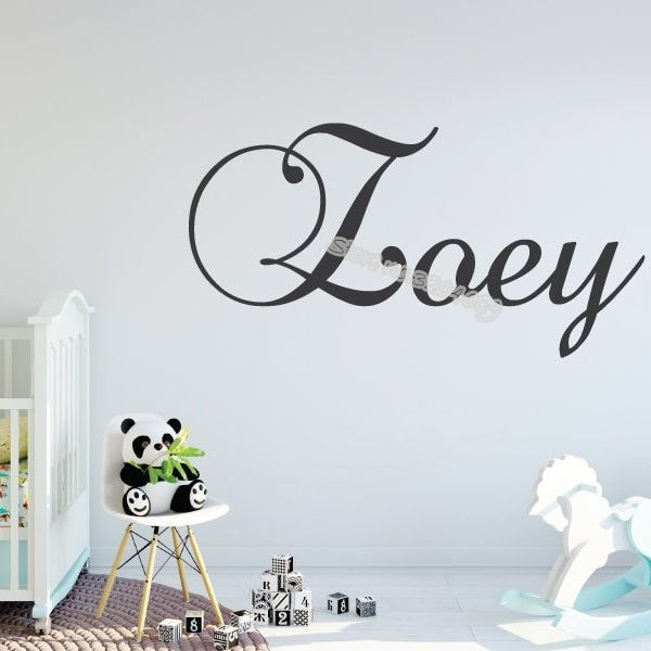 Personalized Custom Name wall Sticker Nursery Kids Room Baby Birthday Gift Art calligraphy Decor Vinyl Decal wallpaper EB541