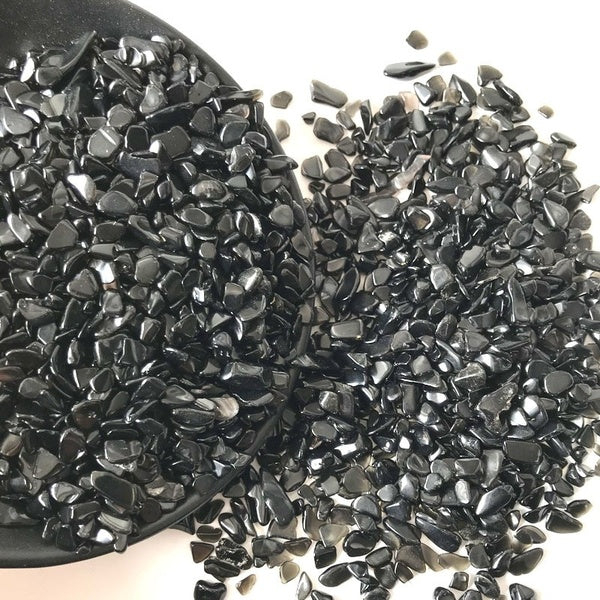 100g-pack Black Sand Obsidiam Natural Stone Gravel Rock Fish Tank Flowerpot