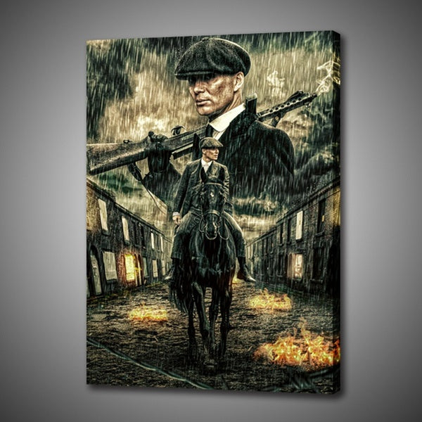 1P Wall Decoration Print on Canvas Art Creative Poster Home Decoration Painting Peaky Blinders