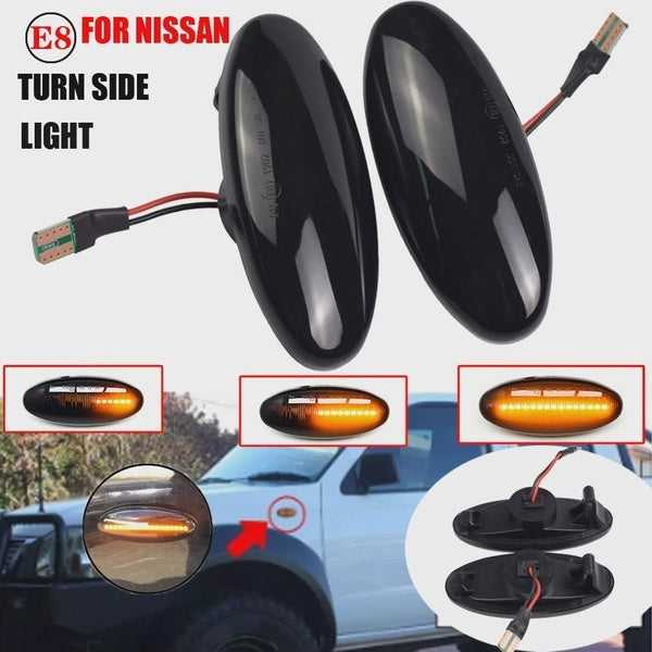 For Nissan Navara D22 NP300 98-05 Datsun Frontier Fiera PickUp Terrano Skystar Car Side Marker Lamp Indicator Repeater Light