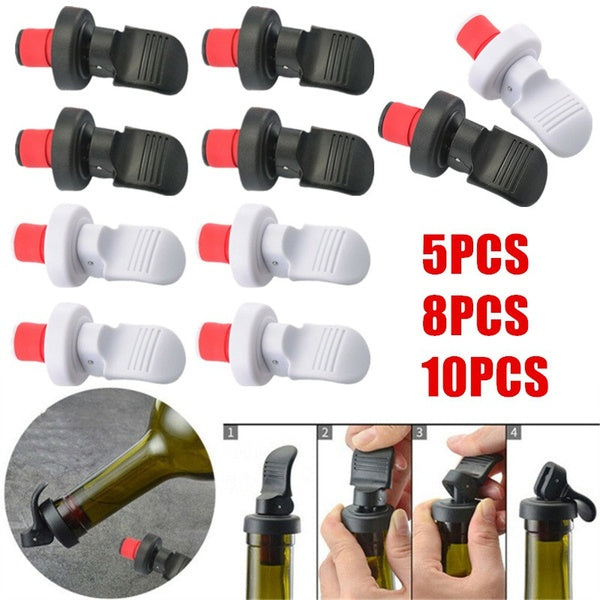 Keep Fresh Wine Bottle Stopper Bar Hand Press Sealing Stop Cap Beers Cork Plug Seal Lids