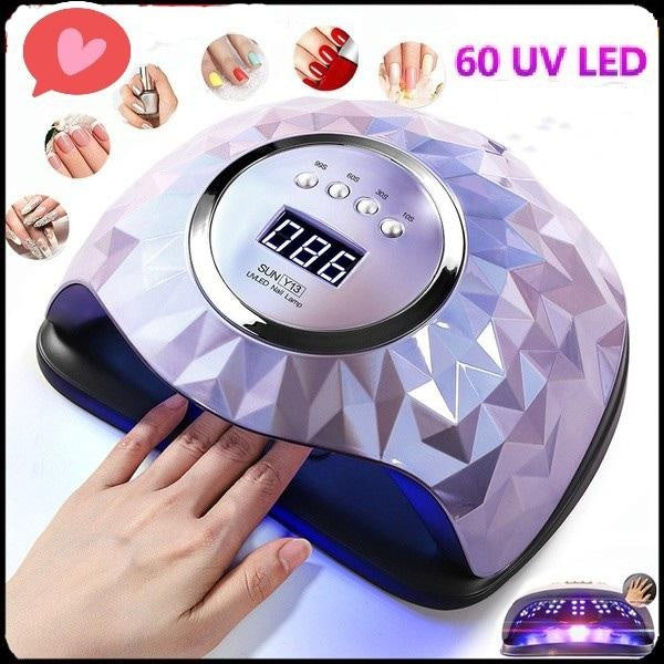 Upgrade 268W High Quality UV Nail Dryer Lamp with Automatic Sensor 60 UV LED Light for All Gels 4 Timer Professional Manicure Pedicure Nail Epuipment