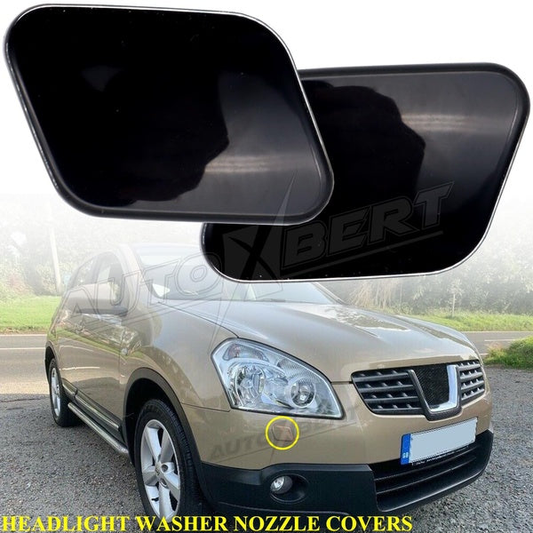 Front Bumper Headlight Washer Jet Cover Unprimed Nozzle Cap Right Left For Nissan Qashqai Dualis J10 06-10 28858JD000 28658JD000