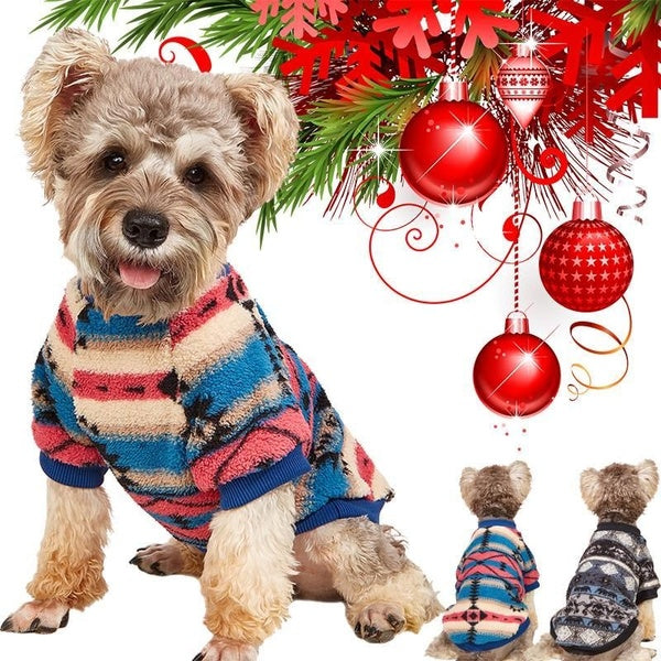 Stretch Fleece Vest Pet Sweater, XS-XL Christmas Pet Clothes Warm Pullover Dog Jacket, Winter Dog Clothes For Small Dogs Boy Or Girl, Christmas Gifts