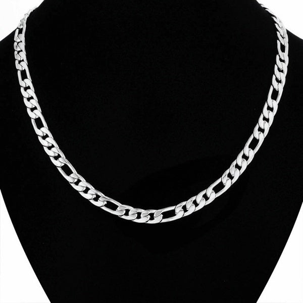 925 Silver Men's Necklace, Vintage Gold Jewellery Necklace, Fashion Chain Necklace Classic Necklace