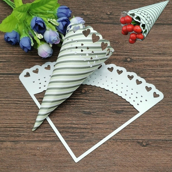 Paper Flower Tube Wedding Frame Metal Cutting Dies Stencils for DIY Scrapbooking Dies Paper Album Cards Embossing Dies Cut Craft Dies