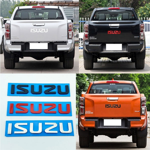 Isuzu Dmax D-Max Mux Mu7 Rear Car Door Fender Trunk Emblem Sticker Decal Car Accessories
