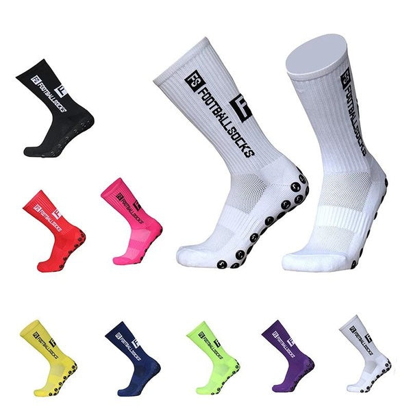 New Men Anti-Slip Football Socks High Quality Soft Breathable Thickened Sports Socks Running Cycling Hiking Women Soccer Socks