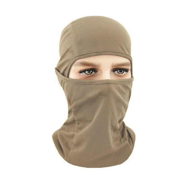 Ski Mask Motorcycle Cycling Balaclava Lycra Full Face Mask Neck Ultra Thin