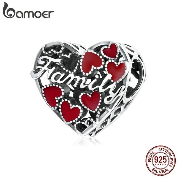 Charme familial chaleureux Fit Bracelets originaux et perles de bracelet 925 processus d'émail en argent Sterling fabrication de bijoux fins