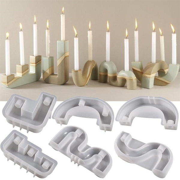 6styles DIY Silicone Molds for Holders Casting Craft