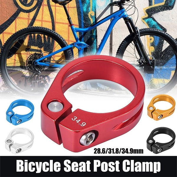 Vélo tige de selle tige de selle pince Tube pince à dégagement rapide en alliage d'aluminium vtt tige de selle vtt pièces de vélo de route 28.6-31.8-