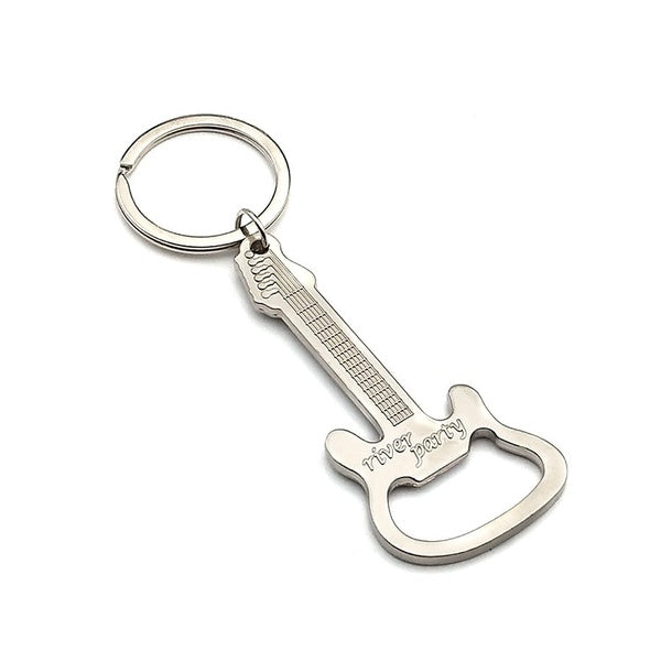 Creative little gift guitar beer bottle opener key chain music key chain