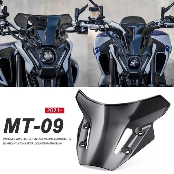 NEW 2024 Windshield Windscreen For YAMAHA MT-09 MT09 - SP FZ-09 FZ09 Motorcycle Accessories Wind Deflectors