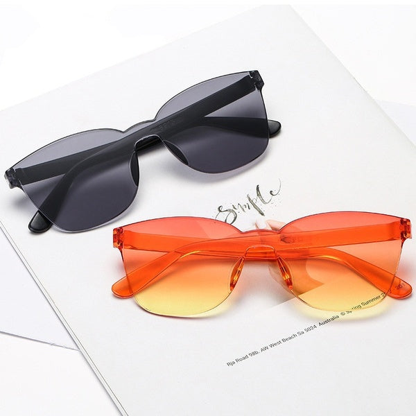 Candy Color Sunglasses Women Uv400 Fashion Sunglasses Vintage Fashion Gradient Womens Sunglasses Frame Sunglasses For Women