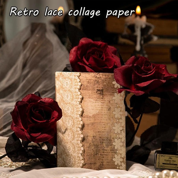 Vintage Decorative Paper Material Lace Perfect for Journaling Diy Scrapbooking Supplies DIY Craft Supplies