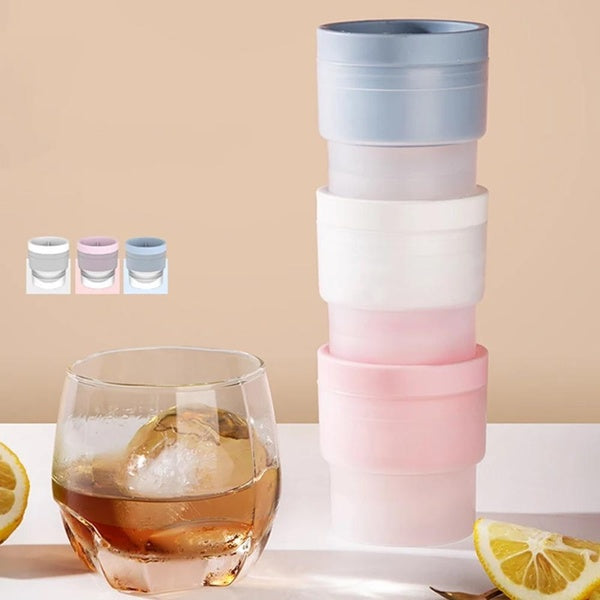 Silicone Ice Cube Maker Large Ball Shape Mold Food Grade Round Tray Bar Cool Gadgets Kitchen Accessories Making Mould