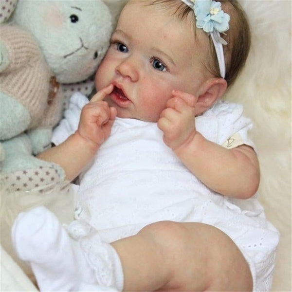 22inch Bebe Reborn Dolls 55cm soft Vinyl Silicone reborn baby doll Cute Girl Toys boneca For Children Birthday Gift