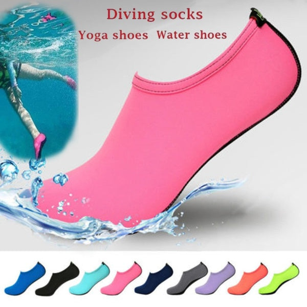 Chaussures d'eau pour femmes et hommes, chaussettes de natation, de plongée, de plage, antidérapantes, en néoprène, chaussures de yoga
