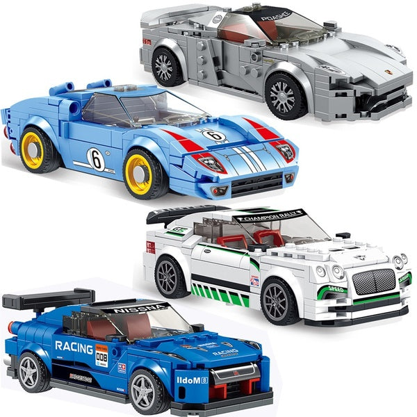 City Vehicle Super Racing Car Building Blocks Speed Champions Model Set Bricks Enlightenment Toys for Kids Gifts
