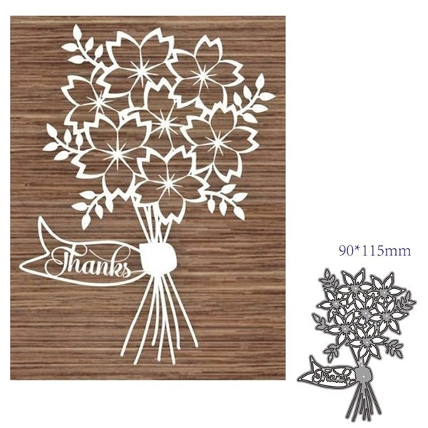 New Design Flower Decoration Metal Cutting Dies Stencils Die Cut for DIY Scrapbooking Album Paper Card Embossing