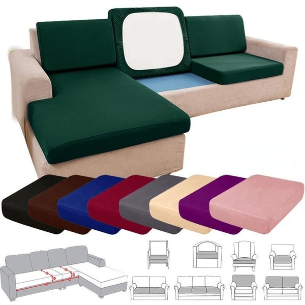High Stretch Seat Cushion Cover Sofa Cushion Furniture Protector fot Sofa Seat Sofa Slipcover Sofa Cover Soft Flexibility with Elastic Bottom