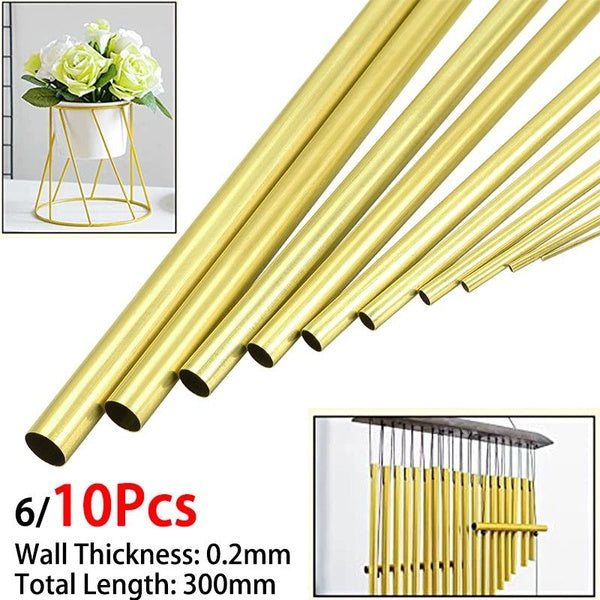6-10 pièces Tubes en laiton épaisseur de paroi 0.2mm longueur 300mm diamètre 1-11mm OD sans couture rond tuyau Tube mur coupe outil pièces