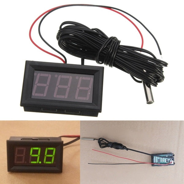 1pc Mini Convenient Digital LCD Thermometer Sensor Hygrometer Gauge Refrigerator Aquarium Monitoring Display Humidity Detector