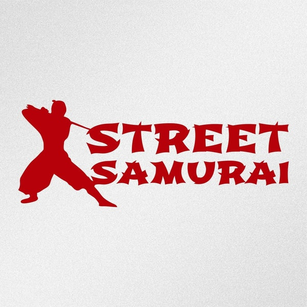 2PCS Street Samurai Car Body Window Bumper Vinyl Decal Sticker