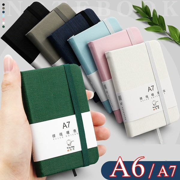 200 Pages A6-A7 Portable Small Notebook Thickened Mini Pocket Notebook Office Pocket Notebook