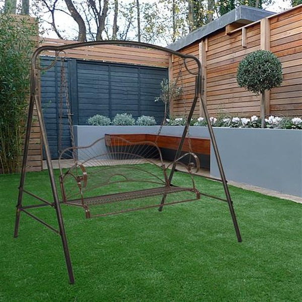 Outdoor Garden Iron Wire Double Swing Chair- Swing Frame