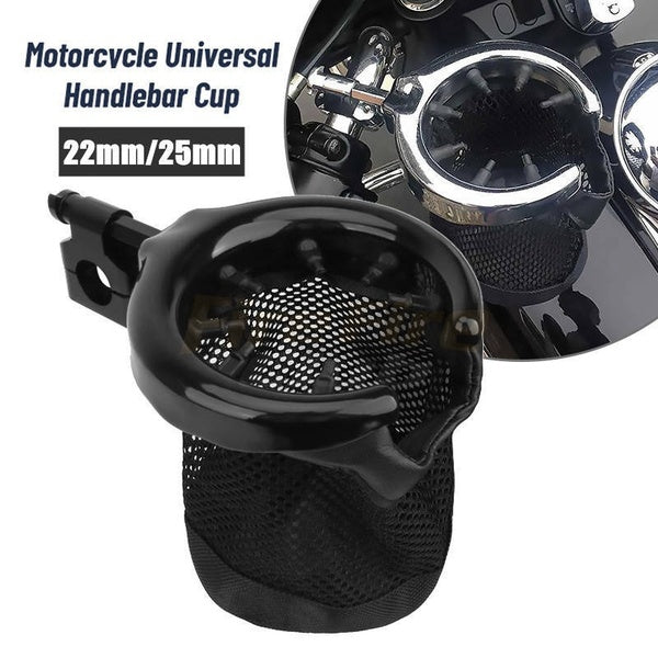1PC 7-8" 22mm 1" 25mm Handlebar Adjustable Clamp Motorcycle Bike Drink Cup Holder Foam Bottle Holder Aluminum for Harley Universal for most motorcycl