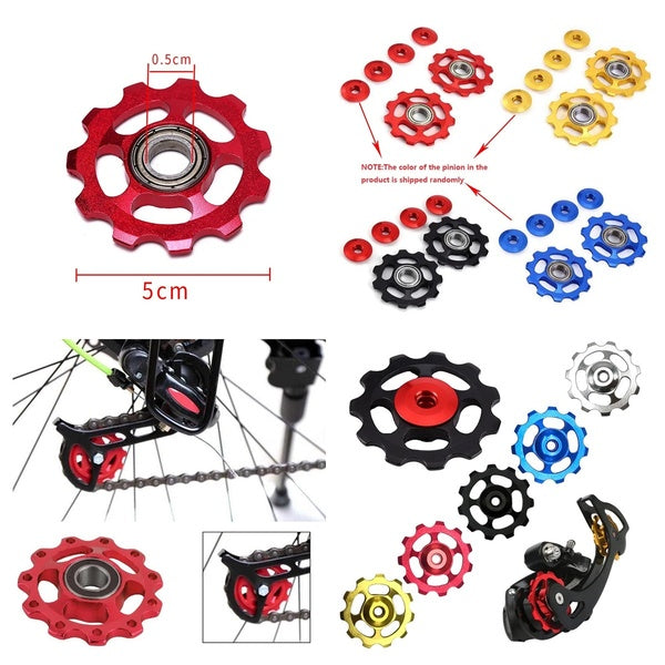 11T Ultralight MTB Aluminum Alloy Bike Bearing Jockey Wheel Rear Derailleur Discs Bicycle Pulley Wheel Bicycle Accessories