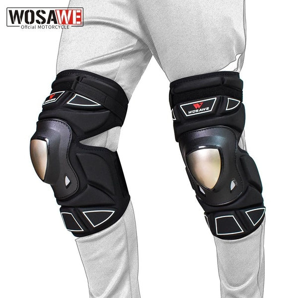 WOSAWE Motorcycle Knee Guards Racing Bike Knee Pads Motocross Shin Leg Protectors Adult