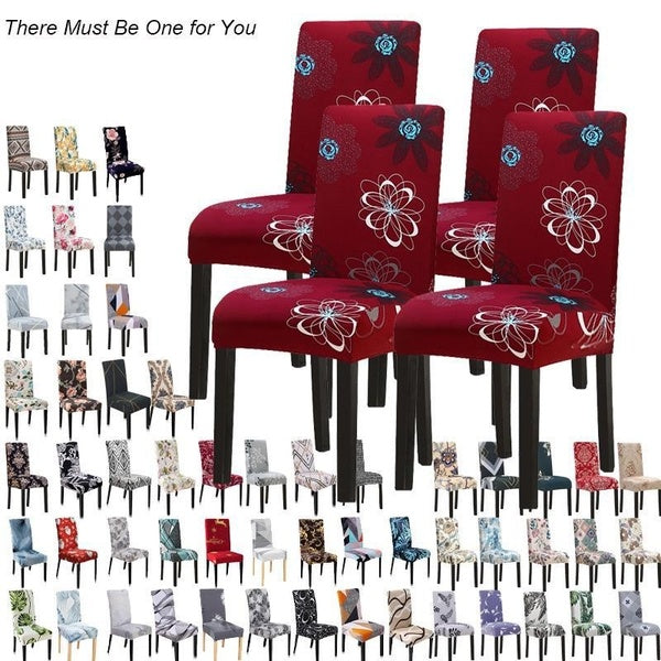 1pc Chair Cover Spandex Elastic Dining Room Chair Slipcover Removable Washable Protector Chair Covers for Hotel,kitchen,Ceremony,Banquet Wedding Part