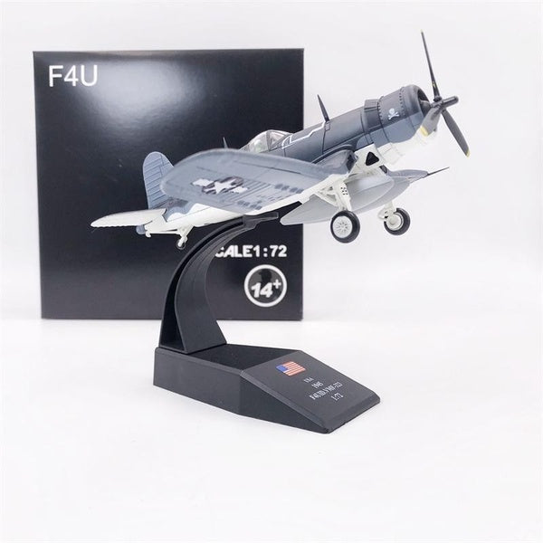 1:72 Scale Alloy Diecast Military Model USAF F4U F4F F6F Fighter Aircraft Model Plane Toy For Collection Souvenir Gift Home Office Decoration
