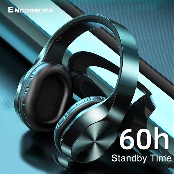 Casque sans fil Casque de jeu stéréo Écouteurs Bluetooth Écouteurs intra-auriculaires pour basses lourdes avec microphone pour le travail de voyage T