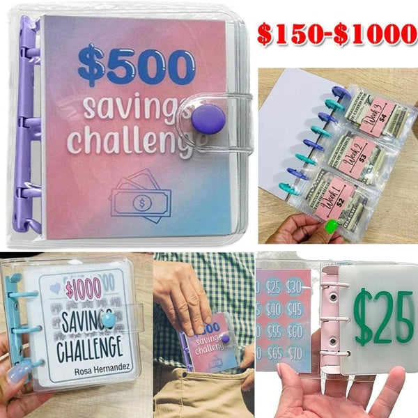 100 Envelope Challenge Binder Budget Binder Savings Challenge Planner Book $1000-150