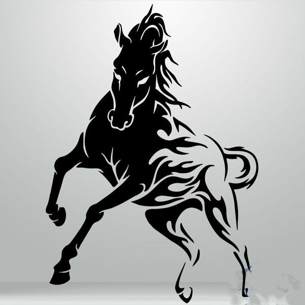 2PCS Details about Mustang Vinyl Sticker Horse Window Decal Fire JDM Auto Car Bumper Truck Laptop
