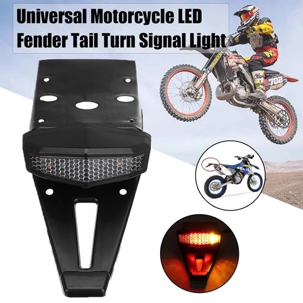 Universel moto ATV LED arrière frein arrière indicateur d'arrêt lampe de signalisation clignotant pour Bobber Enduro Dirt Bike