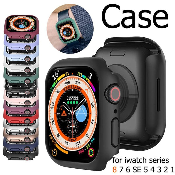 PC Screen Protector Cover Case for Apple Watch 8 7 41mm 45mm SE 6 44mm 40mm 42mm 38mm Accessories case for iWatch series 5 4 3 2 1
