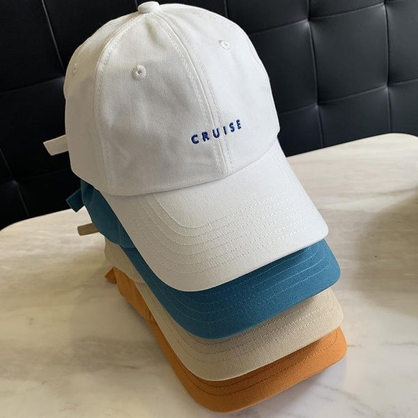 Baseball Cap Simple Outdoor Peaked Cap Embroidered English Sun Hat Sun Hat Sun Protection Hat Peaked Cap Student Age Reduction Baseball Cap