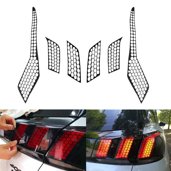 For PEUGEOT 3008 GT - 5008 GT 2016 2017 2018 Car Exterior Accessories Rear Tail Light Lamp Honeycomb Cover Stickers