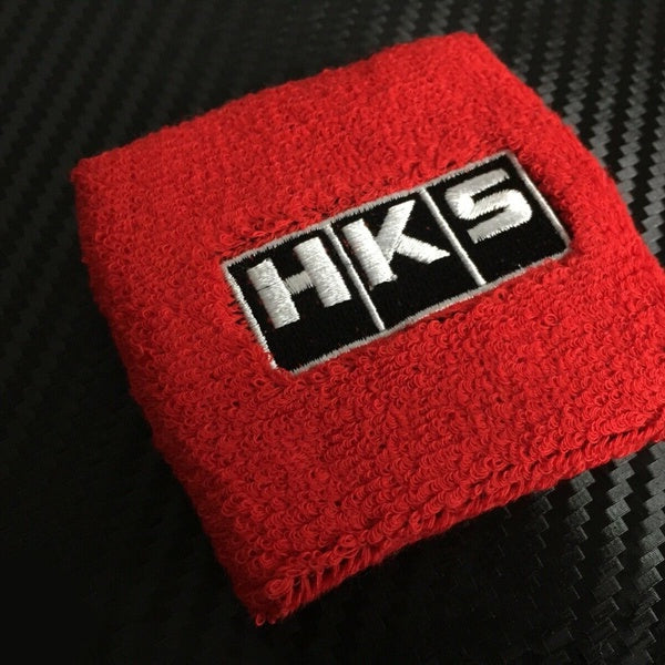 HKS Car Clutch Brake Oil Reservoir Fluid Tank Sock Cover jdm Sweat Band