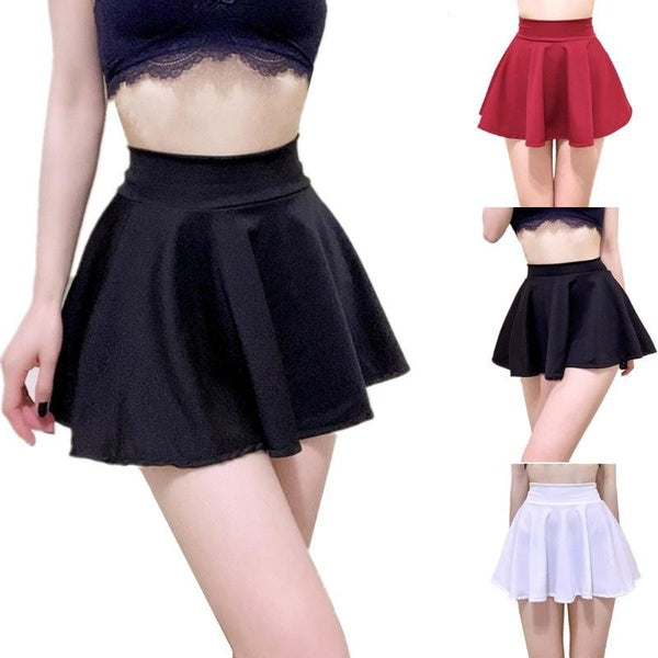 High Waist Short Skirt Woman Pleated Skirts Mini Skirts Night Club Party Short Mini Skirts for Women